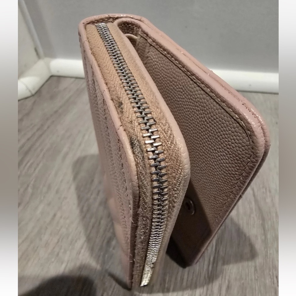 YSL Saint Laurent Cassandre Quilted Leather Zip Wallet - Picture 4 of 8